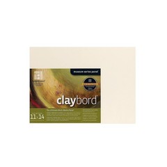 Ampersand Art Supply Claybord | 11″ x 14″ | 1/8″ Flat Profile | Kaolin Clay P…