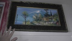 asian painting mount fuji japan japanese