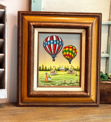 Art, Vintage Painting, Vintage Hand Painted Acrylic Wall Decor