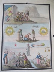 18th Century Allegorical Italian Watercolour – Death, Peace & Re-birth?