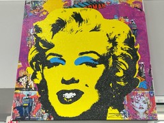 JOZZA 40X40 ACRYLIC PAINTNG 2019 (MARILYN MONROE/BATMAN/SUPERMAN) (I-34543)