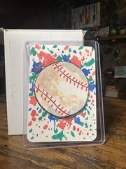 Aceo Art Card Baseball Signed By Artist