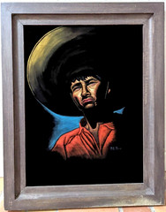 VINTAGE OIL PAINTING GAUCHO COWBOY PERU ECUADOR BRAZIL MEXICO MCM ART DECOR