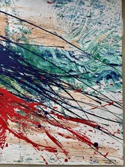 Original Abstract Large Composition, Painting, Expressionism, 120.0 x 90.0 cm.