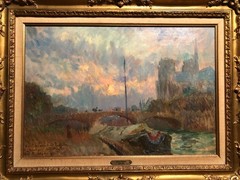 ALBERT MARIE LEBOURG Notre Dame de Paris, oil on canvas, Impressionist