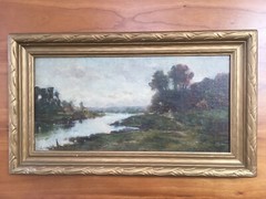 HORACE P. GILES original oil painting 1850-c. 1930s , beautiful