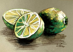 fruits lemons Pastel Painting Drawing Dorothy Laz kor 24