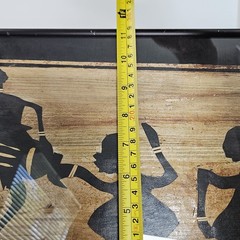 Vtg Dancing Women Handmade Wall Art African Tribal Painting on Papyrus ethnic