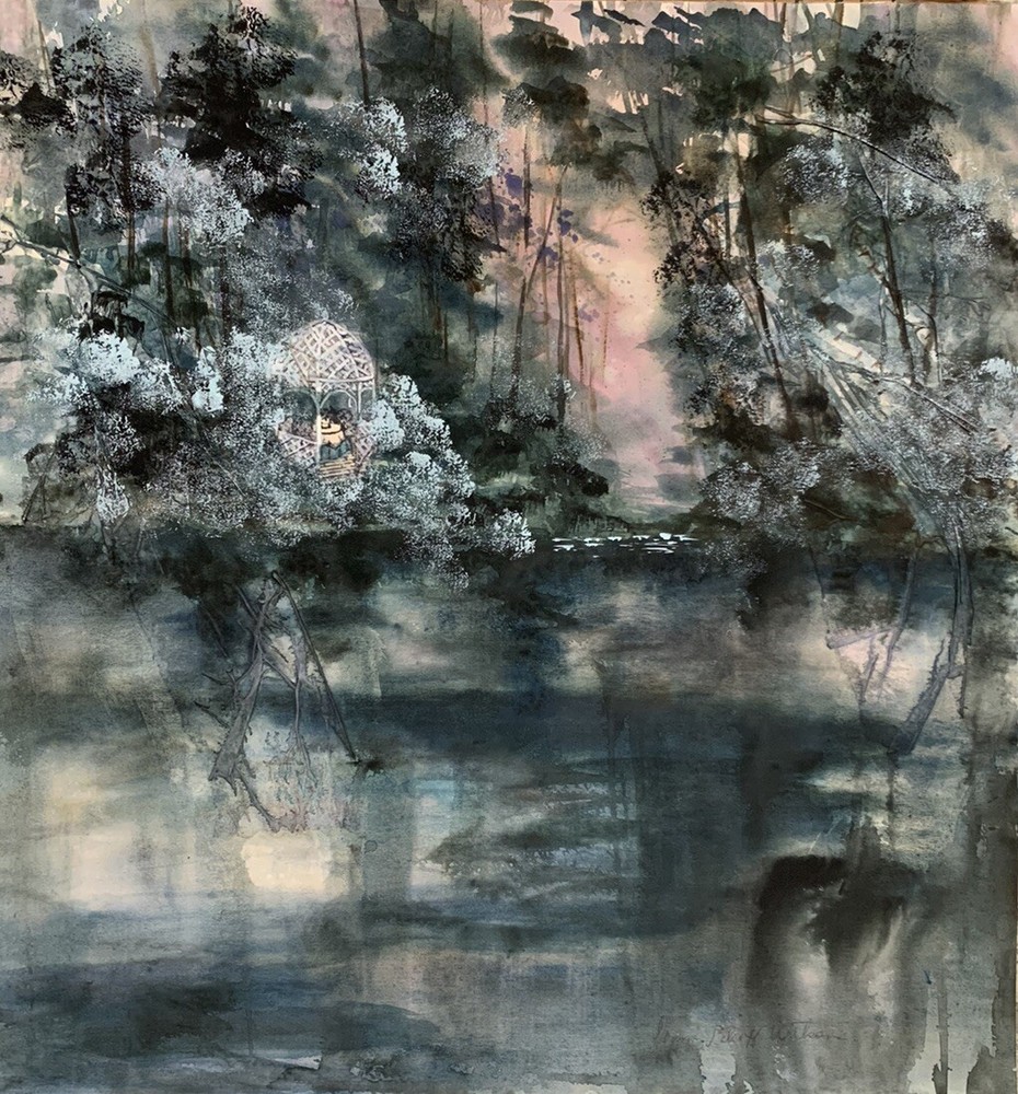 Donna Petcoff Watson Vintage Original Watercolor Art Painting