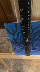 Blue Tree Abstract Acrylic 10x8in Unframed Canvas Board Modern Contemporary Art