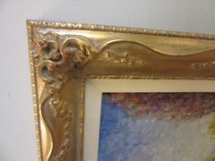Roger Etienne (USA 1923-2011)“Region of Bourgogne“ Original Framed Oil on Canvas