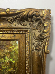 Framed Landscape Painting Oil on Canvas 20 1/2″ x 24 3/4″ Signed April