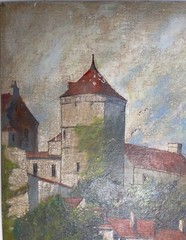 Erwin O. Lauffer | 1963 Original Painting | Normandy, France | 16 x 12 inches