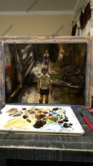 Silent Hill 3 Mirror Room Oil Painting 11×15 Signed By Artist