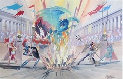 EDDIE MARTINEZ PAINTING ROMAN CIRCUS