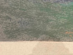 Rare California Costal Landscape Pastel Painting Listed Artist Douglas Ristivo