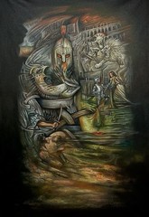 Pintura Acrylic/canvas By Manuel Azcuy(NO FRAME)Enrroyado sin estirar