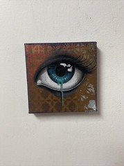 Blue Eye Drip Original Painting Tattoo Art graffiti Art Street Art