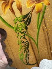 Hand Painted Naked Lillie Lady On Wood Signed ELSPETH OOAK 1/1