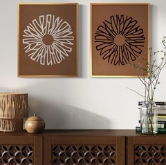 Wabi Sabi Abstract Art set of 2 | Modern Abstract Art