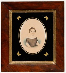 W. Murray – Fine 1853 Watercolour, Portrait of a Girl