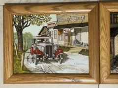h.hargrove paintings Excellent Collection Frame Oak Solid