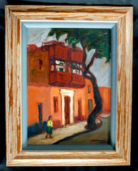 VERY FINE EUROPEAN SCHOOL SIGNED ORIGINAL IMPRESSIONISM OIL PAINTING