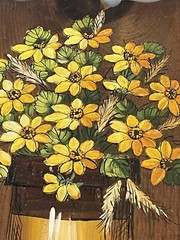 11 x 13 signed and textured painting on wood, absolutely beautiful .