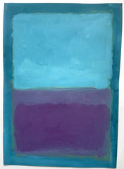 Mark Rothko Original Acrylic Painting Abstract Interior Design USA Signed E9