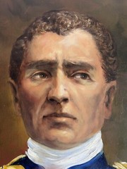Original Oil Painting Artwork of Navy Capt. John Paul Jones Signed by Geńe Burke