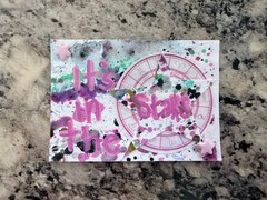 ACEO Original Mixed Media Collage Painting Art Card FATE