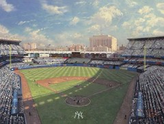 Thomas Kinkade Yankee Stadium – S/N 1192/1923 Canvas 18″ x 24” Framed w/ COA