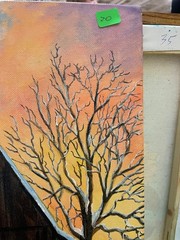 12 x 12 Acrylic Painting on Canvas Board…..“Bright Winter Morning“