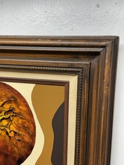 Mid-20th Century IMPASTO Abstract Oil Painting FRANK WALCUTT Original Framed