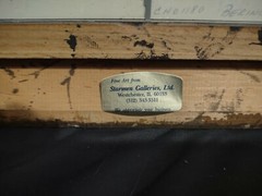 David R. Mueller “A Summer Day” Etched Marble 149/885 Hand Painted Framed
