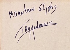 Tina Andrews 2012 Abstract Painting MOUNTAIN GLYPHS 18x24X1.5 (Actress Artist)
