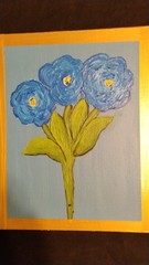 THIRD TIME A CHARM – ACRYLIC ABSTRACT PAINTING ON CANVAS ORIGINAL BY THE ARTIST