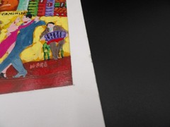 Original 2004 Oil Acrylic Painting on Wood Ware Tango Matted Certificate