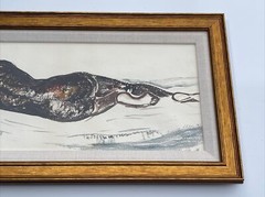 Frances Shloss Painting Nude Woman Reclined 1940’s Listed American New York rare