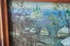 Ukrainian OIL Landscape painting 26X20cm Roman Evchyn Роман Євчин