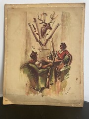 Signed Original Painting Sim XXXVII (Jose Luis Rey Vila) Spanish Revolution