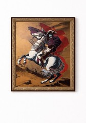 Steve Kaufman SAK Napoleon State I Gold Serigraph Canvas Framed COA 1995