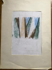 Franz Ehmke 1928 – 2018 Berlin Pastel Abstraction 50s Artist Stamp
