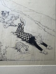 Florence Jane Hoopes (1894 – 1984) „Jack And Jill Scene“ Pen And Ink – Signed