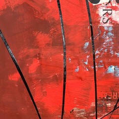 Original Mixed Media Abstract Modern Art Painting 18×24 „Metanomen“ Signed