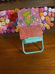 Original Aceo Painting Zombie Bart Simpson Low Brow Blood Donation Severed Hand