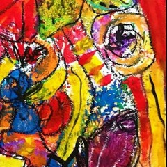 ORIGINAL FLOWERS ART ABSTRACT FLOWERS PAINTING MODERN ART HOME DECOR 12″ #A230