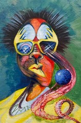 Dandy- 4×6 inch painting- artist Nick Mears