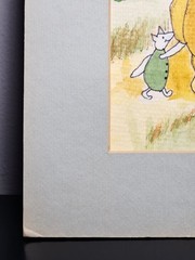 Winnie The Pooh & Friends Original Watercolor Painting Signed Art Nursery VTG