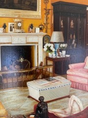 Oil Painting of Interior Scene – Drawing Room – Signed